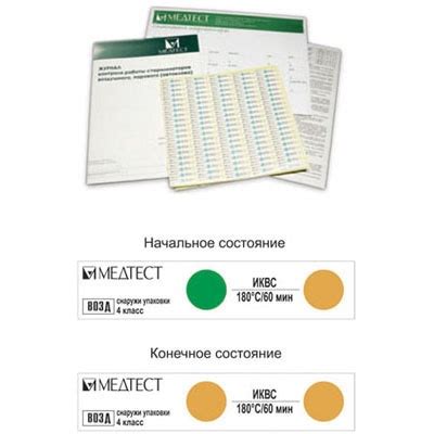 индикаторы воздушной стерилизауии ивс-180/60
